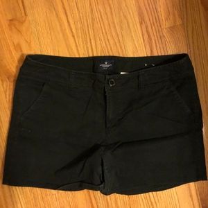 Black Midi Stretch Chino Short 4" American Eagle